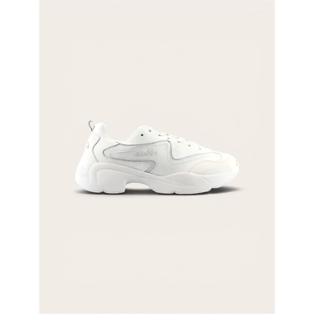 New Full Set Ellesse Chunky Sneaker Women Leather White Sz 7